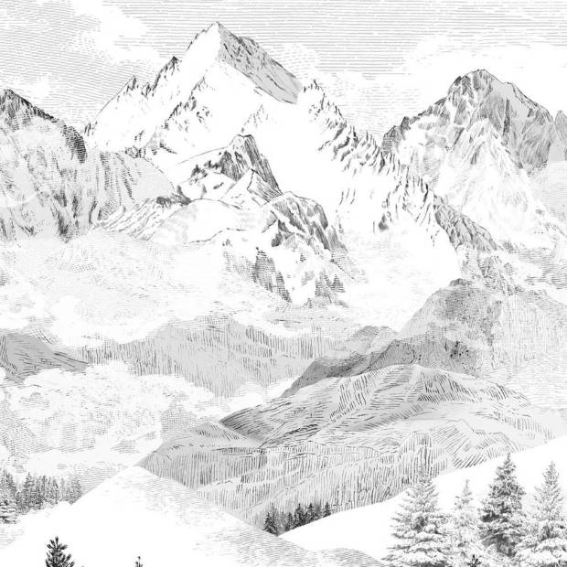 Papier peint Panoramique Les Cimes