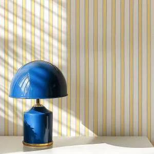 Papier peint Rayure Marguerite