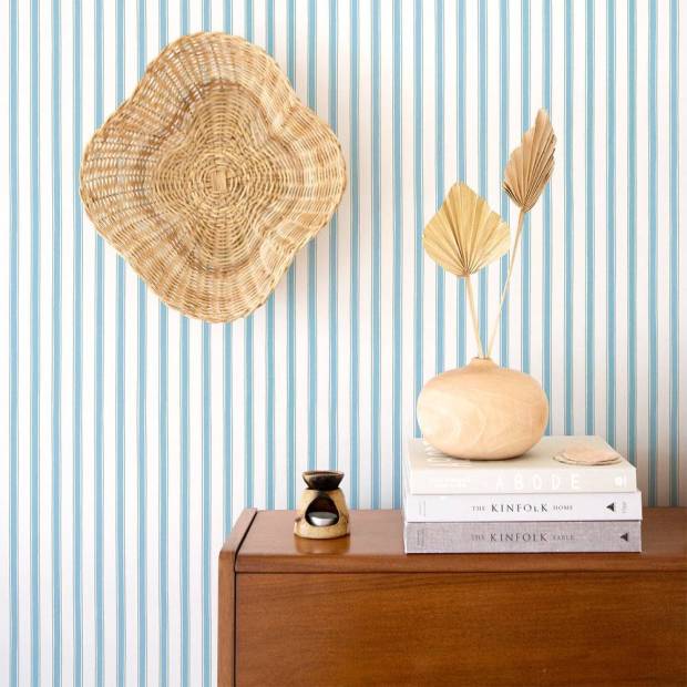 Papier peint Rayure Marguerite