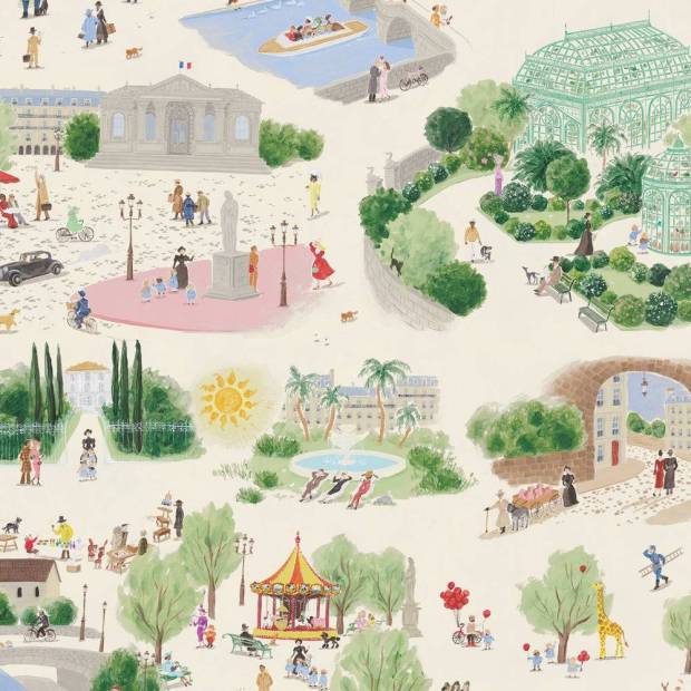 Papier peint Panoramique sur mesure Un jeudi à Paris
