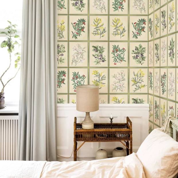 Papier peint Herbier