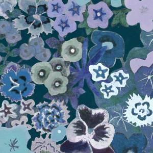 Papier peint Champs fleuris