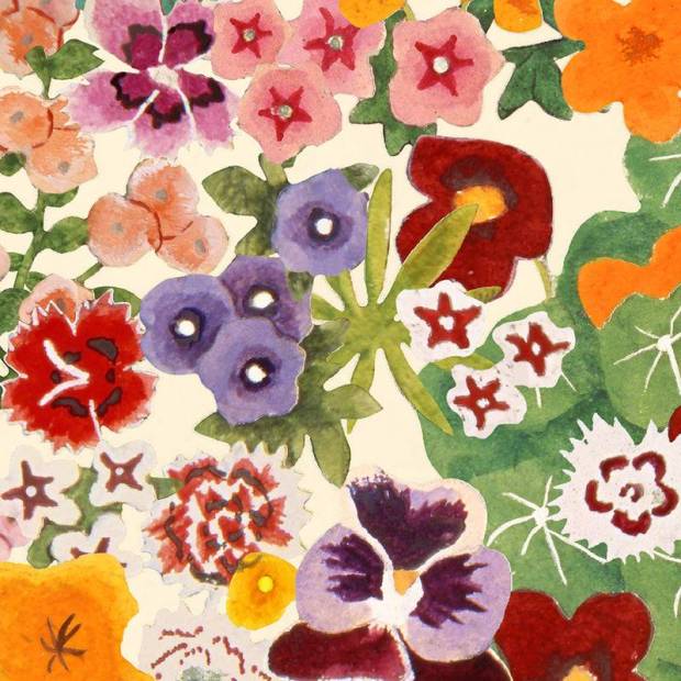 Papier peint Champs fleuris