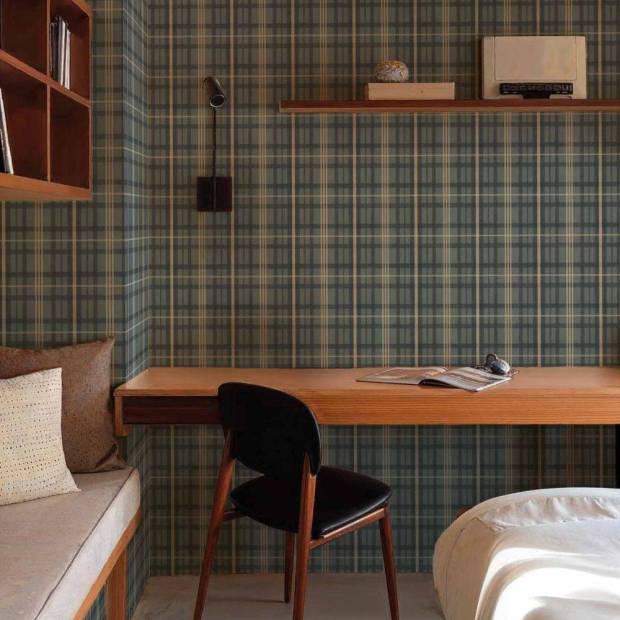 Papier peint Clans-Check intissé