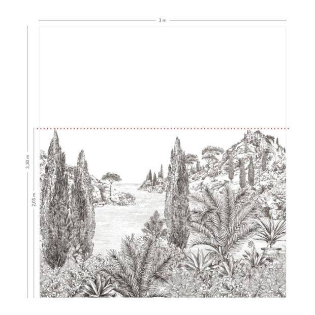 Papier peint panoramique Cyprès