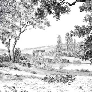 Papier peint Panoramique sur mesure Dominiale