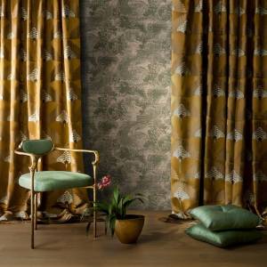 Tissu Golden fans