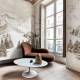 Papier peint panoramique sur mesure Les Cimes
