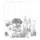 Papier peint panoramique Succulentes