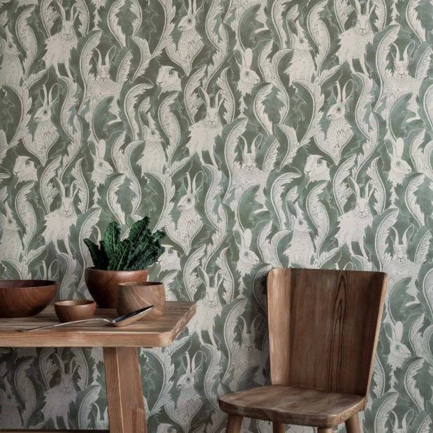 Papier Peint Hares In Hiding