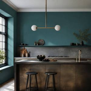 Peinture Bleu Petrole