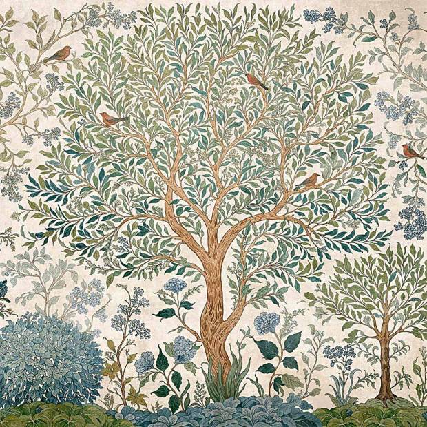 Papier peint panoramique sur mesure Varanasi Tree Intissé