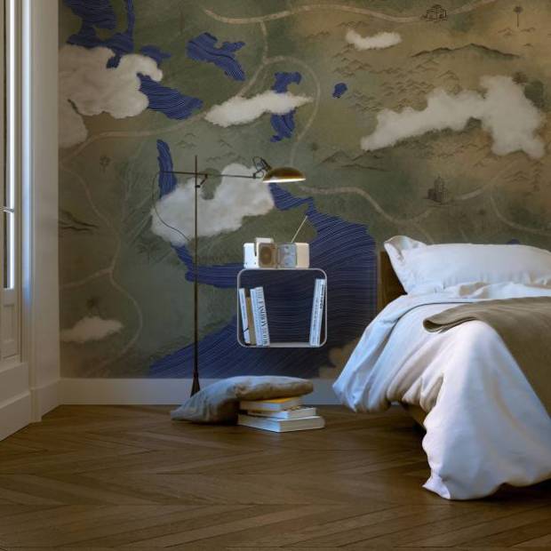 Papier peint Panoramique sur mesure Itinéraire intissé