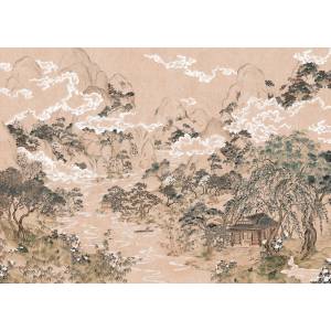 Papier peint Panoramique sur mesure Dans les nuages intissé
