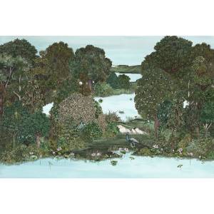 Papier peint Panoramique sur mesure Belvédère Intissé