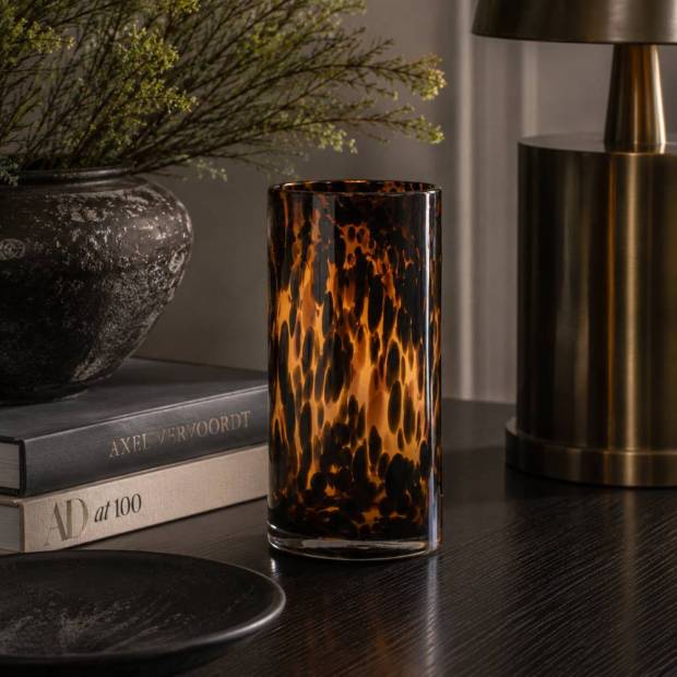 Vase Tube Léopard