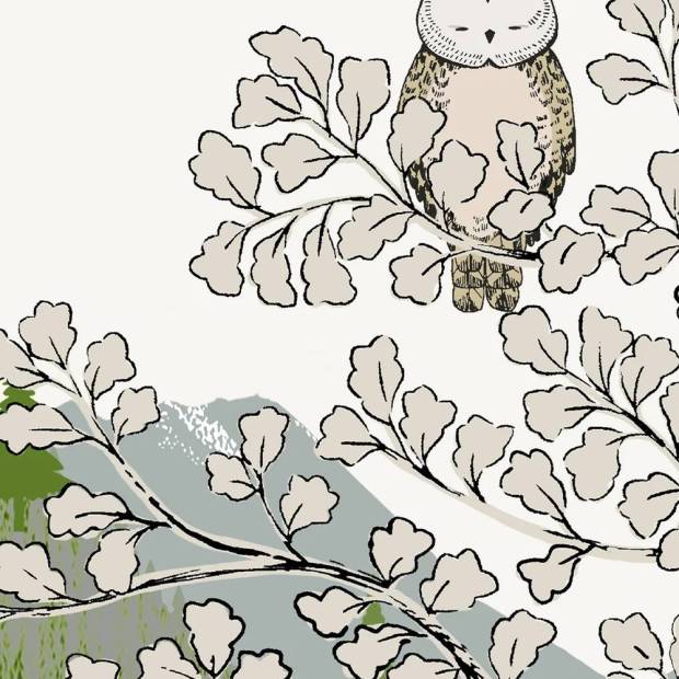 Papier Peint Panoramique Sur Mesure Coucou Hibou